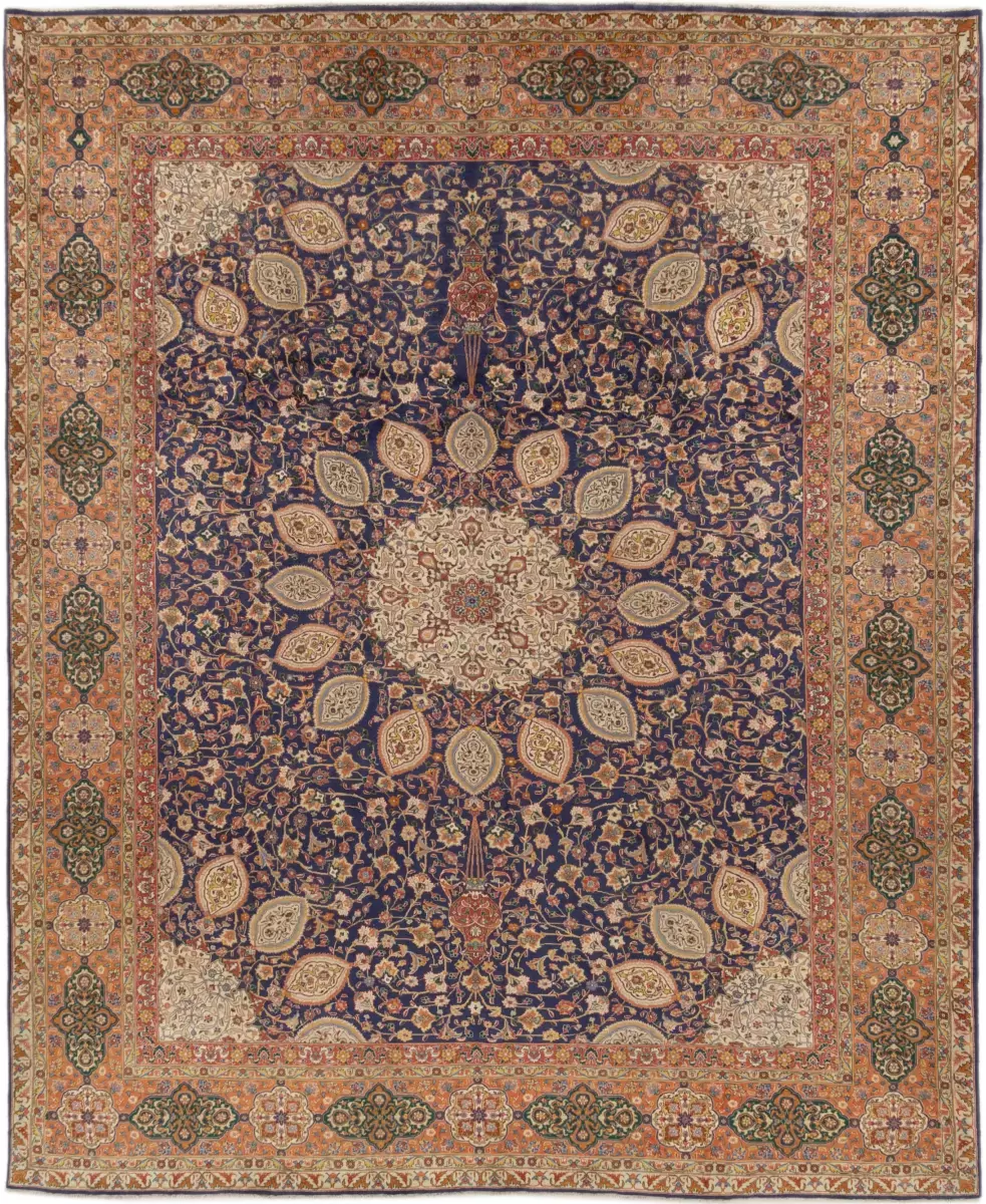 Handmade silk flower carpet